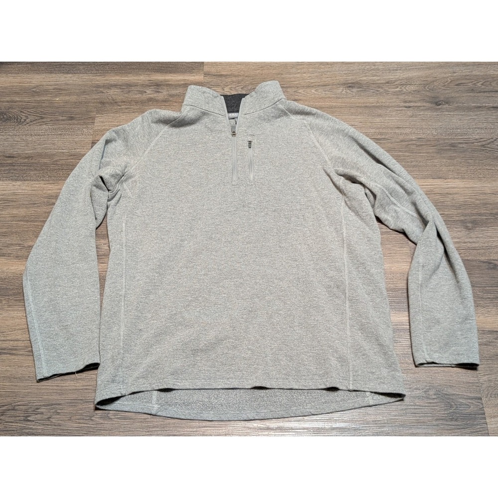 Free Fly Mens Quarter Zip Pullover Fleece Sweatshirt Gray XL Comfort‎ Adventure